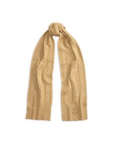 LAUREN RALPH LAUREN Szalik 454P23550001 Brązowy jasny. Brązowe rękawiczki Lauren Ralph Lauren, bez wzorów, z poliesteru. Za 519,99 zł.
