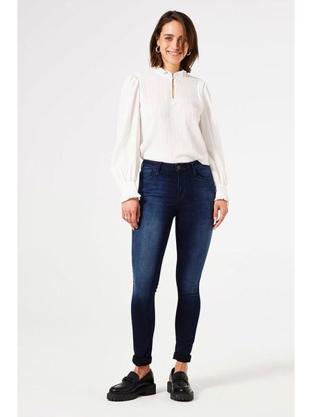 Garcia Dżinsy - Skinny fit - w kolorze granatowym rozmiar: W29. Niebieskie jeansy Garcia, z aplikacjami. Za 210,95 zł.