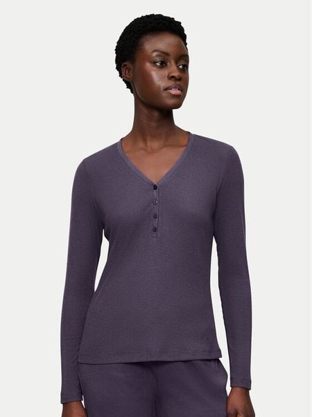 Triumph Koszulka piżamowa Mix&Match 10225031 Granatowy Regular Fit. Niebieskie koszule nocne Triumph, bez wzorów, z syntetyku, bez ramiączek. Za 99,99 zł.