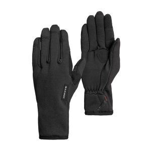 Rękawice trekkingowe Mammut Fleece Pro. Czarne rękawiczki Mammut, bez wzorów. Za 179,99 zł.