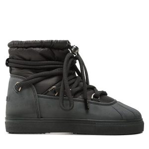 Śniegowce Inuikii. Czarne buty zimowe Inuikii, bez obcasa, bez zapięcia. Za 929,99 zł.
