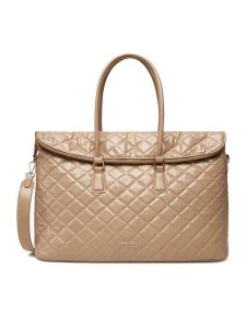 Nine West Torebka CEO-SOPHIA-LA374-4066 Beżowy. Brązowe shopper bag Nine West, bez wzorów, z materiału, bez dodatków. Za 299,99 zł.
