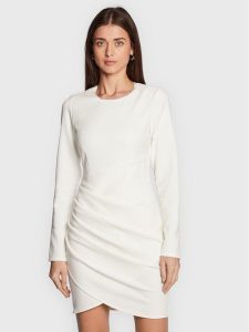 Silvian Heach Sukienka koktajlowa CVA22141VE Biały Slim Fit. Białe sukienki Silvian Heach, bez wzorów, z syntetyku, wizytowe, bez kołnierzyka, bez ramiączek. Za 649,00 zł.