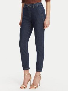 Rinascimento Jeansy CFC0127958003 Granatowy Slim Fit. Niebieskie jeansy Rinascimento, bez wzorów, z bawełny. Za 399,99 zł.