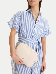 Beverly Hills Polo Club Torebka CEO-BHPC-L-005-09 Écru. Listonoszki Beverly Hills Polo Club, bez wzorów, z materiału, bez dodatków. Za 139,99 zł.