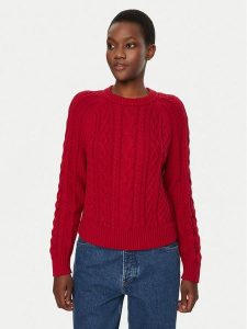 Gap Sweter 626355-05 Czerwony Regular Fit. Czerwone swetry klasyczne GAP, xxs, z bawełny, bez kołnierzyka. Za 179,99 zł.
