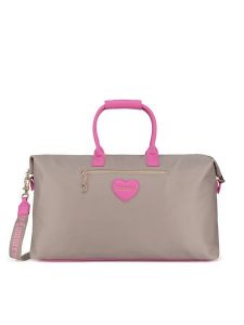 Juicy Couture Torebka BIJXT2544WPJ Beżowy. Brązowe torebki klasyczne Juicy Couture, bez wzorów, z materiału, bez dodatków. Za 369,99 zł.