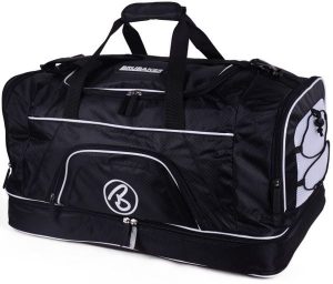 BRUBAKER Big Base - Torba sportowa 90L czarna. Czarne torby podróżne i sportowe X2, bez wzorów, z materiału, na ramię, duże. Za 232,99 zł.