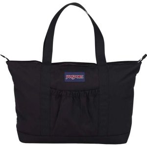 Torba sportowa damska Daily Tote pojemność 28 L. Czarne torby podróżne i sportowe Jansport, bez wzorów, z materiału. Za 194,00 zł.