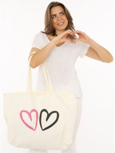 Zwillingsherz Shopper bag w kolorze kremowym rozmiar: onesize. Brązowe shopper bag Zwillingsherz, bez wzorów, z materiału, na ramię, bez dodatków. Za 60,99 zł.