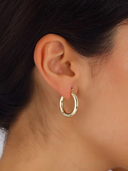 Luja Bijoux Pozłacane kolczyki-kreole rozmiar: onesize. Żółte kolczyki Luja Bijoux, pozłacane. Za 56,79 zł.