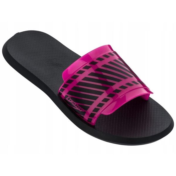 Klapki dla kobiet Rider R1 SLIDE. Czarne klapki Rider, bez wzorów, bez obcasa. Za 66,99 zł.