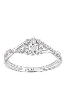 Revoni Złoty pierścionek z diamentami rozmiar: 55. Szare pierścionki Revoni, z diamentem, złote. Za 1 831,93 zł.