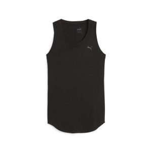 Tank Top Sportowy Damski Puma Studio Foundation. Fioletowe koszulki sportowe Puma, bez wzorów, bez ramiączek. Za 109,99 zł.