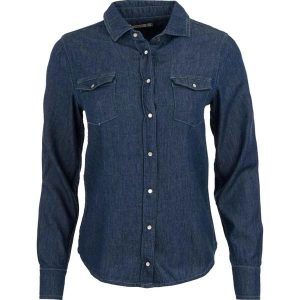 Koszula damska The People Rep Postina A2001 Niebieska. Czarne koszule WE THE PEOPLE, bez wzorów, z bawełny, bez kołnierzyka, bez ramiączek. Za 221,99 zł.