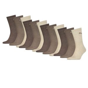 Skarpety sportowe Puma – 12 par – jasnobrązowy melanż. Brązowe skarpetki Puma, bez wzorów, z bawełny. W wyprzedaży za 216,78 zł.