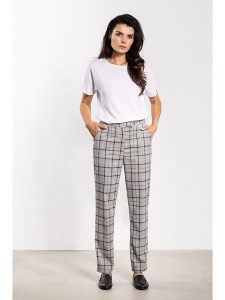 Awama Spodnie chino w kolorze szarym rozmiar: L. Szare chinosy Awama, bez wzorów. Za 159,99 zł.