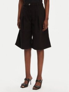 PINKO Bermudy Pascal 105245 A2M8 Czarny Relaxed Fit. Czarne szorty Pinko, bez wzorów, z bawełny. Za 539,99 zł.