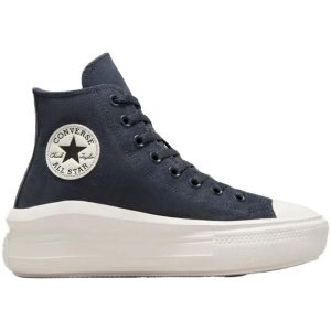 Trampki damskie Converse Chuck Taylor All Star Move Platform. Czarne trampki Converse, bez wzorów, bez zapięcia. Za 299,99 zł.