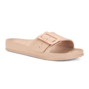 Klapki damskie Ellesse Eloise. Czerwone klapki Ellesse, bez wzorów, bez obcasa. Za 49,99 zł.