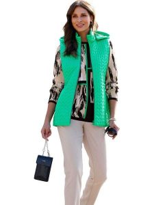 WITT WEIDEN Kamizelka w kolorze zielonym rozmiar: 40. Zielone kamizelki WITT WEIDEN, bez wzorów, bez kołnierzyka, bez ramiączek, bez kaptura. Za 78,99 zł.