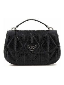 Guess Torebka w kolorze czarnym - 25 x 13 x 6 cm rozmiar: onesize. Czarne torebki klasyczne Guess, z aplikacjami, z materiału, pikowane, bez dodatków. Za 404,99 zł.