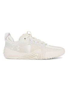 Under Armour Buty sportowe "TriBase Reign 6" w kolorze kremowym rozmiar: 40. Brązowe buty sportowe Under Armour, bez wzorów, z materiału, bez zapięcia. Za 320,63 zł.
