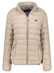 Geographical Norway Kurtka pikowana "Atikolor" w kolorze beżowym rozmiar: XXL. Brązowe kurtki Geographical Norway, xxl, bez wzorów, bez kaptura. Za 171,28 zł.
