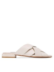 Gino Rossi Klapki 22922 Beżowy. Brązowe klapki Gino Rossi, bez wzorów, ze skóry, bez obcasa. Za 279,99 zł.