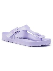 Birkenstock Japonki Gizeh EVA 1017995 Fioletowy. Fioletowe klapki Birkenstock, bez wzorów, z syntetyku, bez obcasa. Za 149,99 zł.