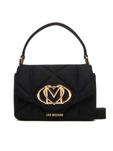 LOVE MOSCHINO Torebka JC4317PP0NKE0000 Czarny. Czarne torebki klasyczne LOVE MOSCHINO, bez wzorów, z materiału, bez dodatków. Za 599,99 zł.