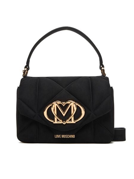 LOVE MOSCHINO Torebka JC4317PP0NKE0000 Czarny. Czarne torebki klasyczne LOVE MOSCHINO, bez wzorów, z materiału, bez dodatków. Za 599,99 zł.
