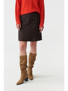 TATUUM Spódnica w kolorze ciemnobrązowym rozmiar: 40. Brązowe spódnice Tatuum, na co dzień, bez wzorów, mini. Za 139,87 zł.