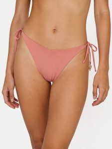 Guess Dół od bikini E6GO01 KF412 Koralowy. Pomarańczowe bikini Guess, z aplikacjami, z syntetyku. Za 219,99 zł.