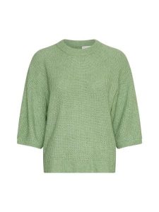 MOSS COPENHAGEN Sweter w kolorze zielonym rozmiar: S/M. Zielone swetry oversize Moss Copenhagen, m, bez wzorów, z poliamidu, bez ramiączek. Za 158,10 zł.