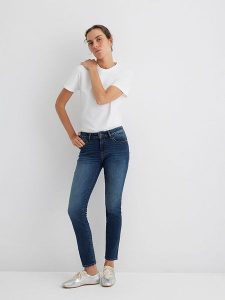 MAVI Dżinsy - Skinny fit - w kolorze granatowym rozmiar: W28/L32. Niebieskie jeansy Mavi, bez wzorów. Za 159,95 zł.