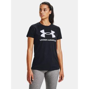 Koszulka fitness damska UNDER ARMOUR 1356305 z krótkim rękawem. Białe koszulki sportowe Under Armour, bez wzorów, bez ramiączek, na fitness i siłownię. Za 69,99 zł.