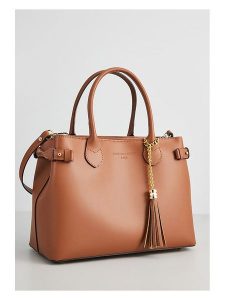 Christian Laurier Skórzana torebka "Anita" w kolorze karmelowym - 32,5 x 23 x 15,5 cm rozmiar: onesize. Brązowe torebki klasyczne Christian Laurier, bez wzorów, z materiału, przez ramię, bez dodatków. Za 434,95 zł.