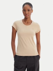 G-Star Raw T-Shirt Eyben D24533-4107 Écru Slim Fit. Białe t-shirty G-Star, xl, bez wzorów, z bawełny, bez kołnierzyka, bez ramiączek. Za 84,99 zł.