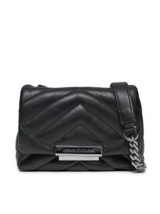 Armani Exchange Torebka Victoria 948587 4R742 00020 Czarny. Czarne torebki klasyczne Armani Exchange, bez wzorów, ze skóry, bez dodatków. Za 509,99 zł.