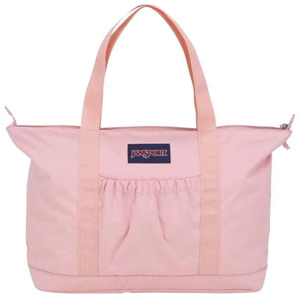 Torba sportowa damska Daily Tote pojemność 28 L. Czerwone torby podróżne i sportowe Jansport, bez wzorów, z materiału. Za 155,10 zł.