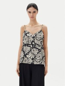 JDY Top Troya 15347220 Beżowy Regular Fit. Brązowe topy JDY, m, bez wzorów, z wiskozy, bez kołnierzyka, bez ramiączek. Za 69,99 zł.