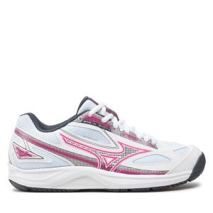 Buty do tenisa Mizuno. Białe buty sportowe Mizuno, bez wzorów, bez zapięcia, tenisowe. Za 219,99 zł.