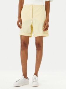 Tommy Hilfiger Szorty materiałowe WW0WW42457 Żółty Regular Fit. Żółte szorty TOMMY HILFIGER, bez wzorów, z lyocellu. Za 249,99 zł.
