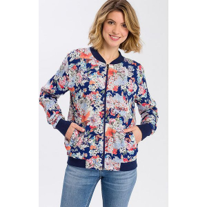 Kurtka w kolorze granatowym ze wzorem. Niebieskie kurtki marki Cross Jeans. W wyprzedaży za 90,95 zł.