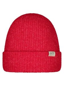 Barts Czapka "Sarela" w kolorze czerwonym rozmiar: onesize. Czerwone czapki Barts, z aplikacjami, z wełny. Za 135,17 zł.