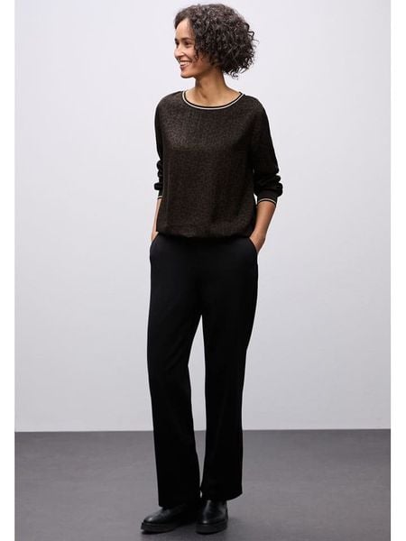 Street One Bluzka w kolorze brązowym rozmiar: 34. Brązowe bluzki Street One, s, bez wzorów, z wiskozy, klasyczne, bez kołnierzyka, bez ramiączek. Za 134,85 zł.