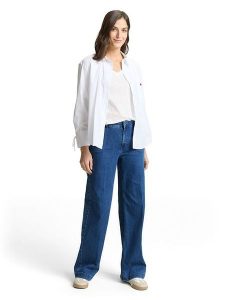 Tom Tailor Dżinsy - Comfort fit - w kolorze niebieskim rozmiar: W28/L32. Niebieskie jeansy Tom Tailor, bez wzorów, z podwyższonym stanem. Za 119,68 zł.