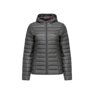 Damska kurtka puchowa JOTT Cloe. Brązowe kurtki Jott, na zimę, bez wzorów, z puchu, bez kaptura. Za 406,99 zł.