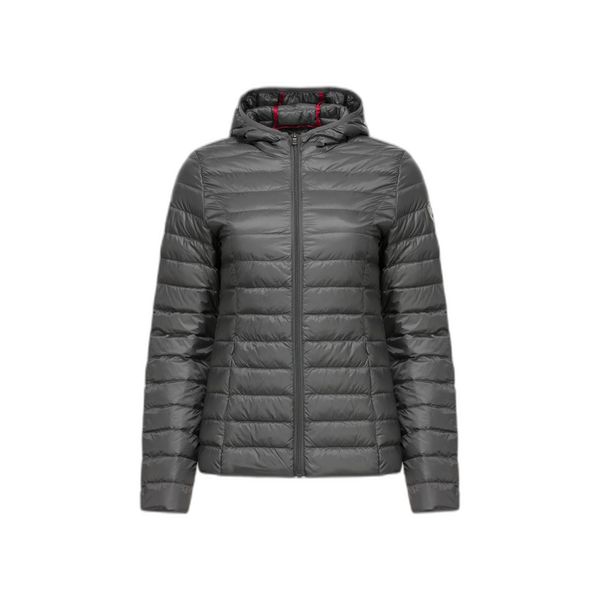 Damska kurtka puchowa JOTT Cloe. Brązowe kurtki Jott, na zimę, bez wzorów, z puchu, bez kaptura. Za 405,99 zł.